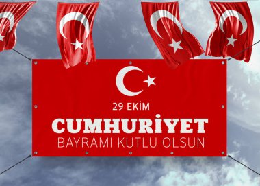 Cumhuriyet Günü, Türkiye Bayrağı - Türkiye Arkaplan Tasarımı