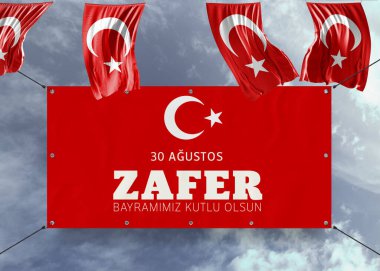 Türk Bayrağı, 30 Ağustos Zafer Günü - Türkiye Arkaplan Tasarımı