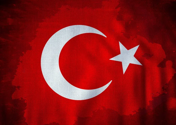 トルコ国旗 トルコ 背景デザイン — ストック写真