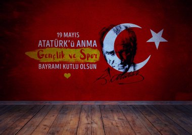 19 Mayıs, Gençlik Günü, Türk Bayrağı - Türkiye Arkaplan Tasarımı