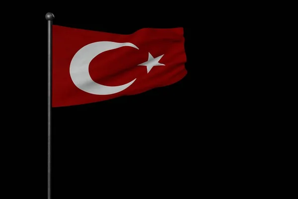 Drapeau Turc Turquie Turquie Arrière Plan — Photo
