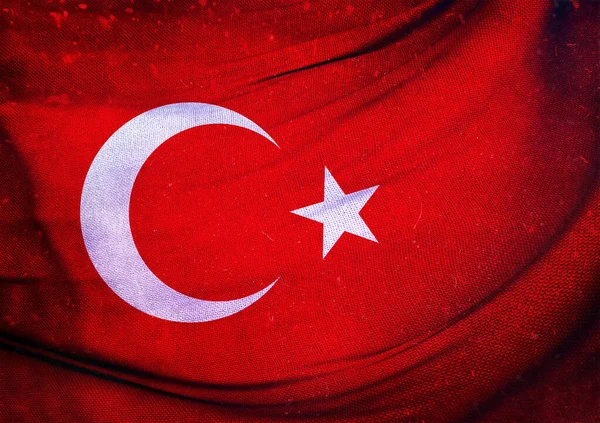 Török Zászló Törökország Törökország Háttér Tervezés — Stock Fotó
