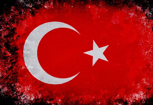 Турецький Прапор Туреччина Турецький Дизайн — стокове фото