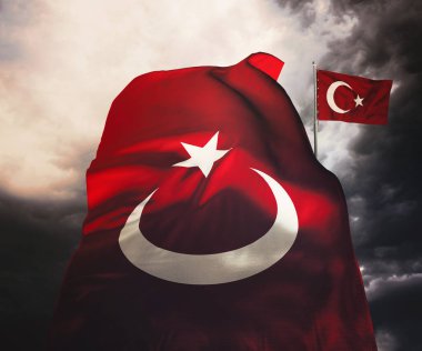 Türk Bayrağı, Türkiye - Türkiye Arkaplan Tasarımı