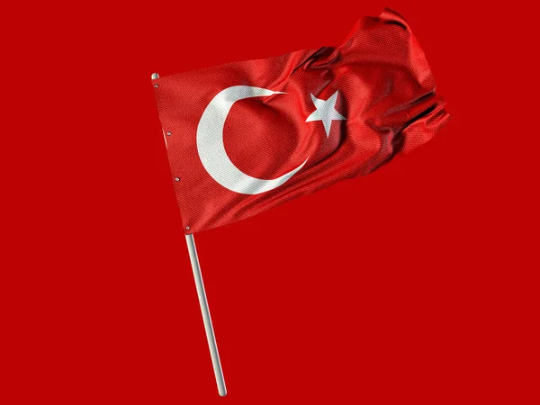 Bendera Turki Turki Desain Latar Belakang Turki — Stok Foto