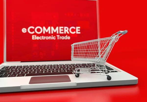 Commerce Market Cart Commerce Image — стоковое фото