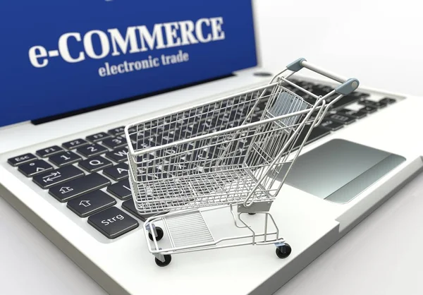 Commerce Und Marktwagen Commerce Image — Stockfoto