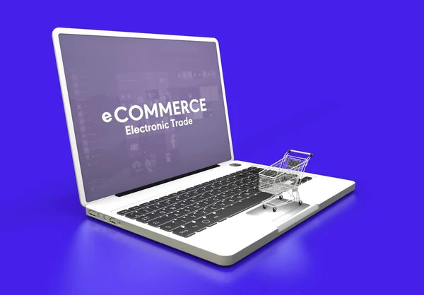 Commerce Market Cart Immagine Commerce — Foto Stock
