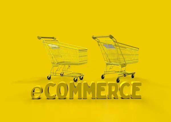 Commerce Nákupní Košík Commerce Image — Stock fotografie