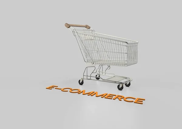Commerce Koszyk Rynkowy Wizerunek Commerce — Zdjęcie stockowe