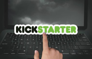 kickstarter, social media background clipart