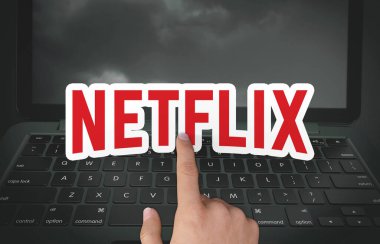 netflix, social media background