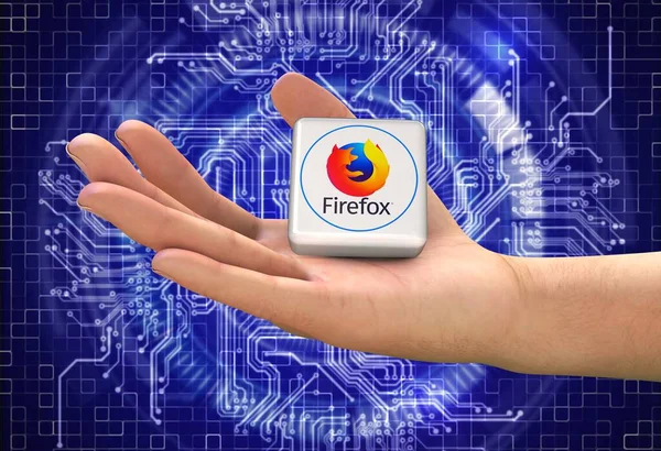 stock image firefox, social media icon