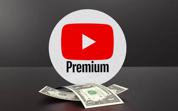 Youtube Premium Youtube Hintergrund Youtube Design — Stockfoto