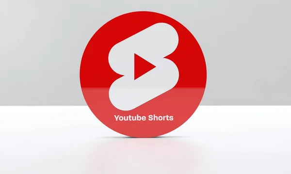 Youtube Шорты Youtube Фон Youtube Дизайн — стоковое фото