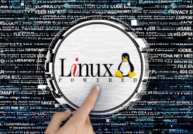 linux, sosyal medya ve haber sitelerinde kullanmak için logo tasarımı