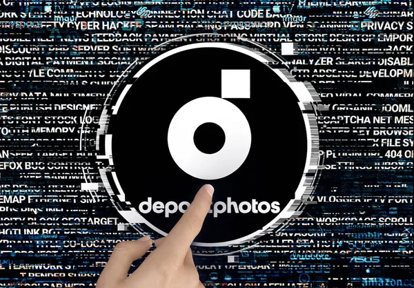 Depositphotos Diseño Logotipo Para Uso Redes Sociales Sitios Noticias — Foto de Stock