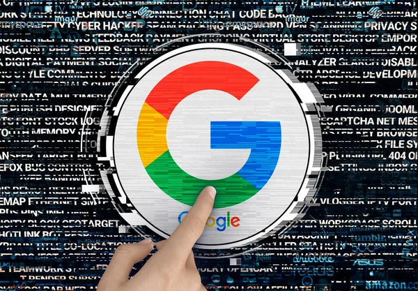 Google Diseño Logotipo Para Uso Redes Sociales Sitios Noticias — Foto de Stock