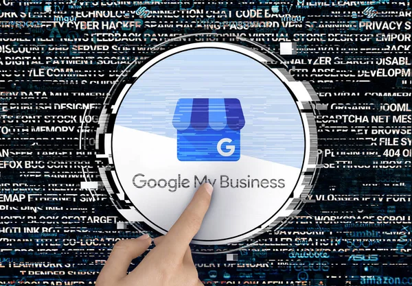Google Bussines Logo Design Use Social Media News Sites — Stock Photo, Image