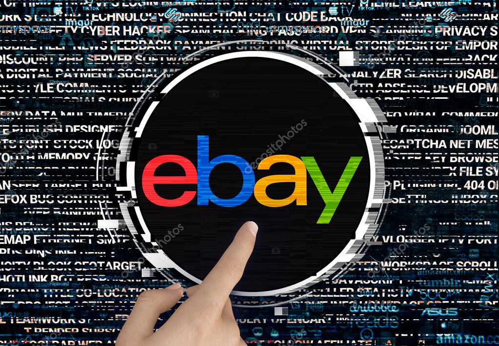 Ebay, logo design for use on social media and news sites