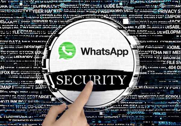 Seguridad Whatsapp Diseño Logotipo Para Uso Las Redes Sociales Sitios — Foto de Stock