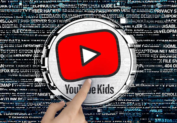 Youtube Crianças Design Logotipo Para Uso Mídias Sociais Sites Notícias — Fotografia de Stock