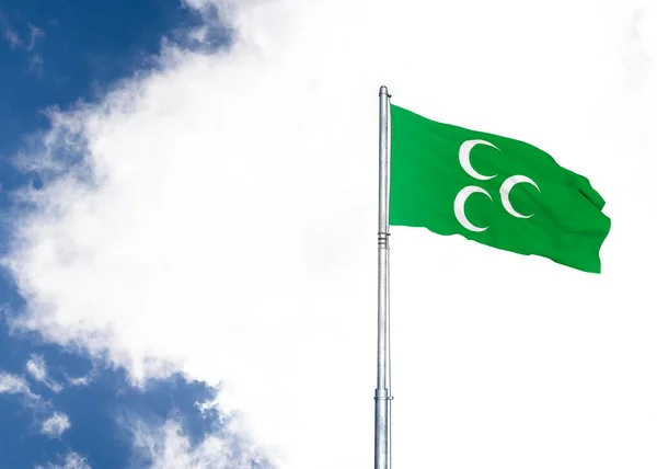 Ottomaanse Vlag Ottomaanse Keizerlijke Vlag — Stockfoto