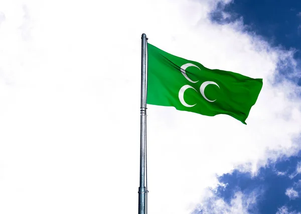 Osmanská Vlajka Osmanská Imperiální Vlajka — Stock fotografie