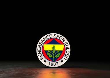 Fenerbahce football club logo flag - FB clipart