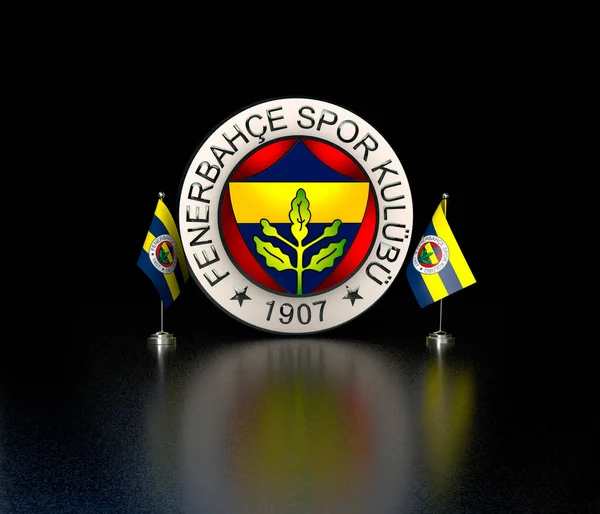 Fenerbahce Bandiera Del Logo Della Squadra Calcio — Foto Stock