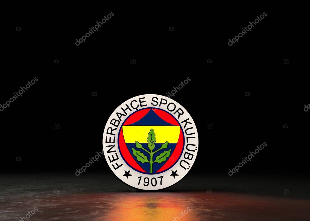 Fenerbahce football club logo flag - FB