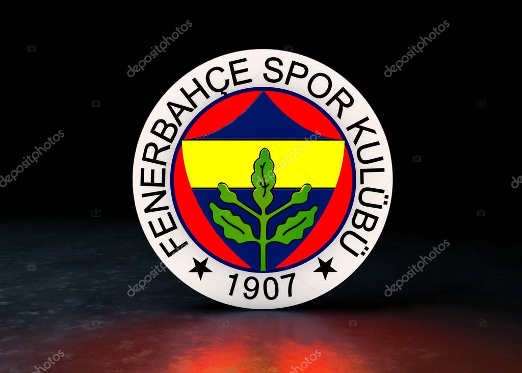 Fenerbahce football club logo flag - FB