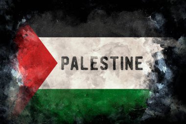 Filistin Bayrağı - Kudüs, Filistin 3D Görüntü