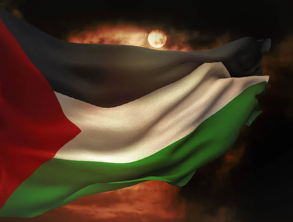 Флаг Палестины Иерусалим Палестина — стоковое фото