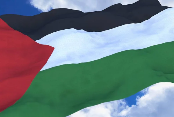 Флаг Палестины Иерусалим Палестина — стоковое фото