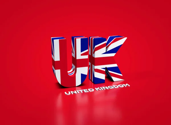 Flaga Zjednoczonego Królestwa Zjednoczone Królestwo Wielkiej Brytanii Irlandii Północnej — Zdjęcie stockowe