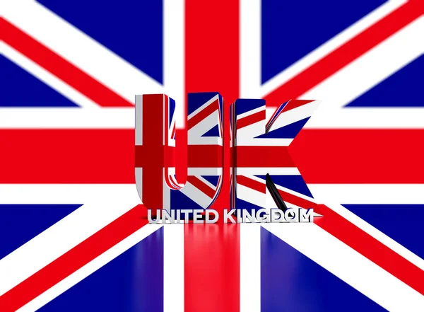 Σημαία Ηνωμένου Βασιλείου Ηνωμένο Βασίλειο Της Μεγάλης Βρετανίας Και Της — Φωτογραφία Αρχείου