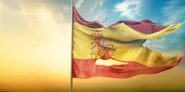 Spain, Kingdom of Spain flag - It is a visual design.