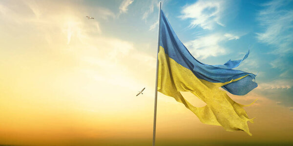 Ukraine Ukraine Flagge Freie Ukraine — Stockfoto