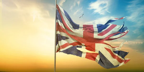 Egyesült Királyság Egyesült Királyság Nagy Britannia Észak Írország Zászló Egy — Stock Fotó