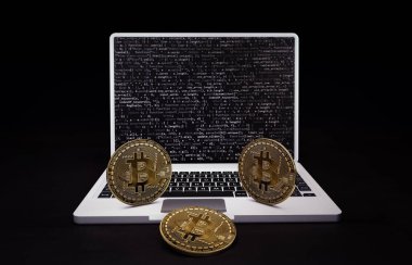 Bitcoin BTC Kripto Para Birimi. Borsa Konsepti. BTC Kripto Para Birimi Bitcoin BTC için USD