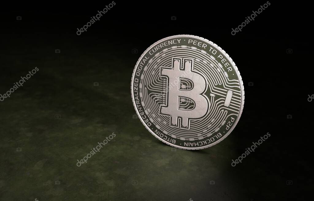 Bitcoin BTC Cryptocurrency Coins. Stock Market Concept. USD for BTC Cryptocurrency Bitcoin BTC