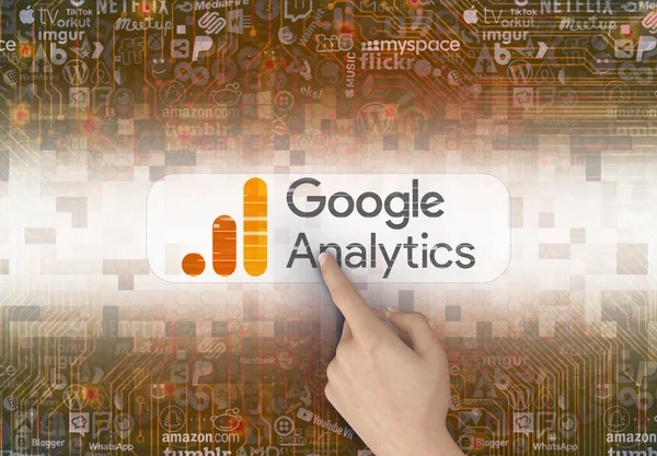 Google analitiği, Google simgesi - Bu bir görsel tasarım.