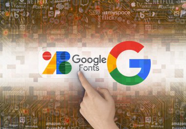 Google yazı tipleri, Google simgesi - Bu bir görsel tasarım.