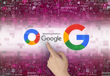 Google pazarlama platformu, google simgesi - Bu bir görsel tasarım.