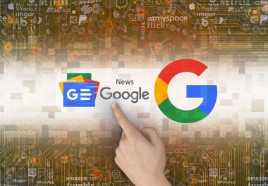 Google haberleri, Google simgesi - Bu bir görsel tasarım.