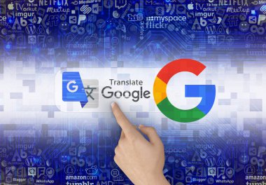 Google çeviri, google simgesi - Bu bir görsel tasarım.