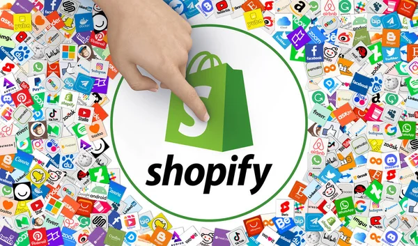 stock image shopify, Social Media - It is a Visual Design.