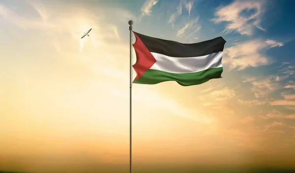 Palestine Flag Palestine Jerusalem Palestine Image — 图库照片