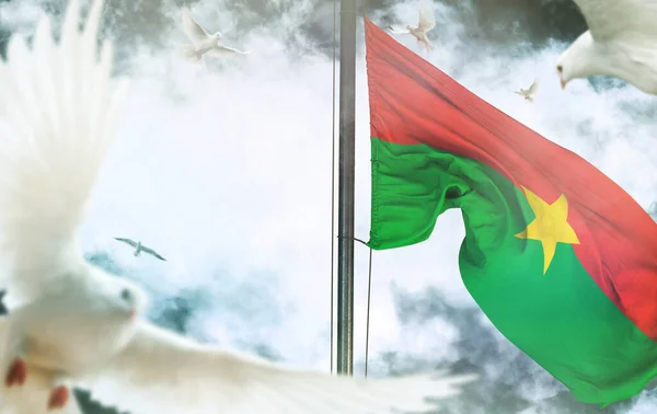 Burkina Faso flag - It is a visual design work.